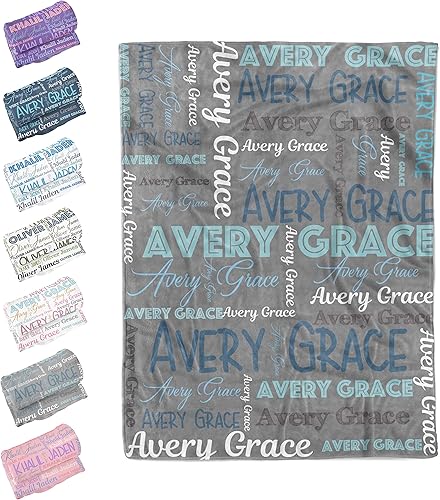 Miniatura 9 de Manta personalizada para bebés, niñas y niños, mantas de bebé personalizadas con nombre, mantas personalizadas para niños, manta de bebé