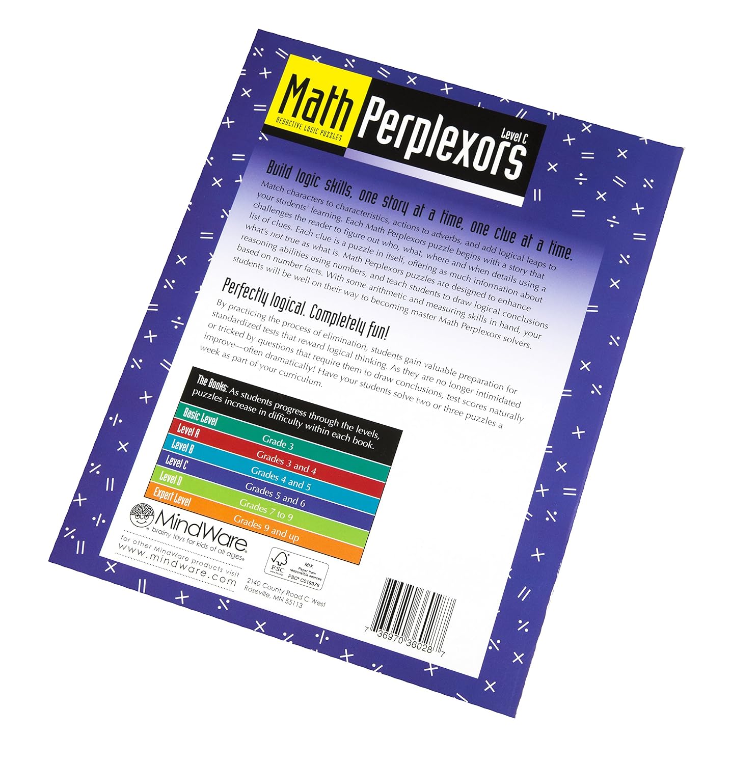 Math Perplexors: Deductive Logic Puzzles, Level C, Grades 5-6      Paperback – January 1, 2007