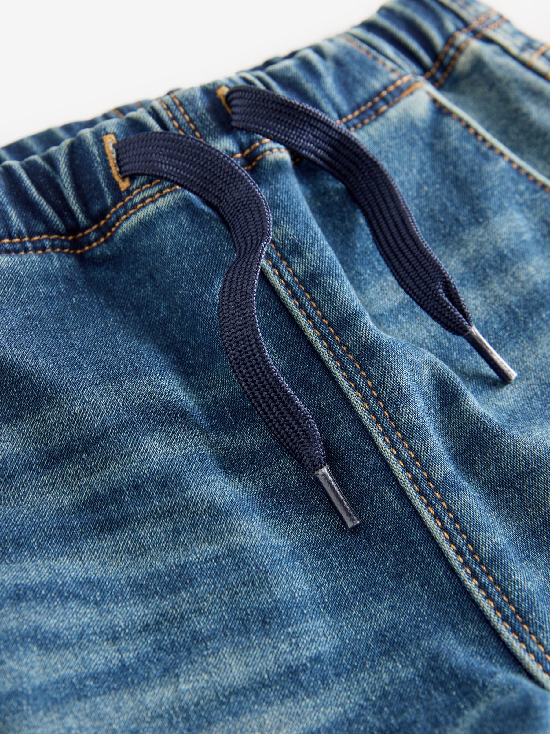 NEXT Ragazzo Jeans Super Morbidi Elasticizzati Senza Chiusura Vintage Wash 18 Mesi-24 Mesi
