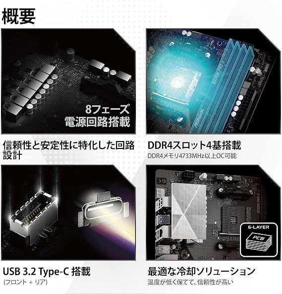 ASRock B550M Pro-A Micro-ATX Motherboard MB7010