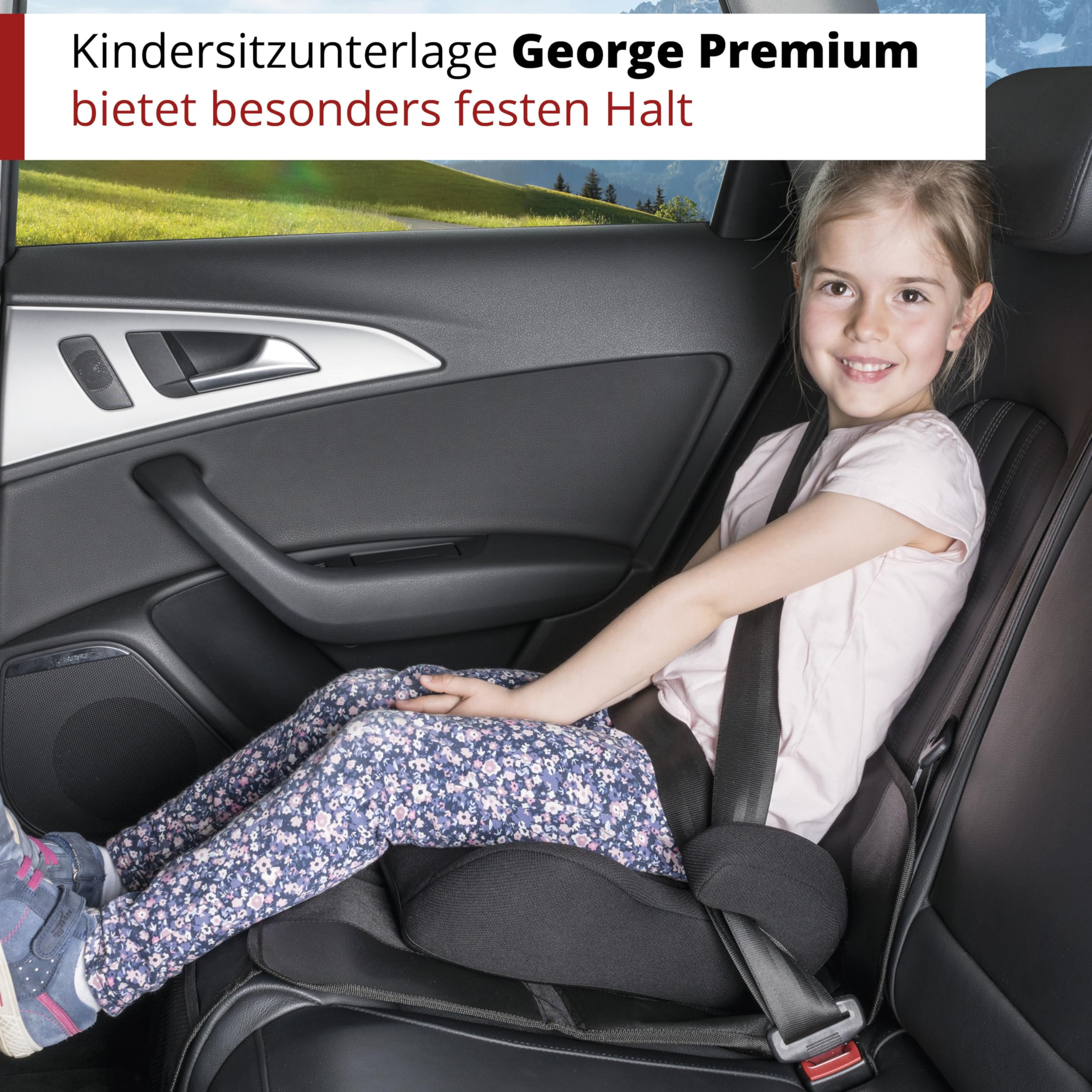 Walser Podkładka pod fotelik samochodowy klasy premium, kompatybilna z Isofix, 100% wodoodporna, antypoślizgowa nakładka na fotelik samochodowy, uniwersalny rozmiar, ochraniacz na fotelik samochodowy,