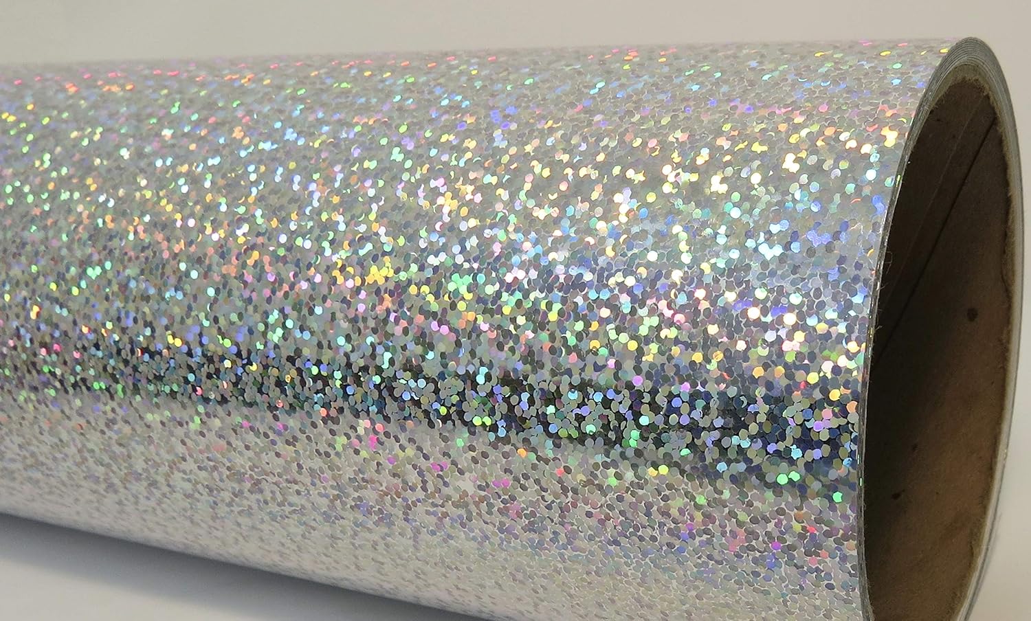Glittering Sign Vinyl, Holographic Irridescent Sequins, Self-adhesive,12 Inch X 10 Feet