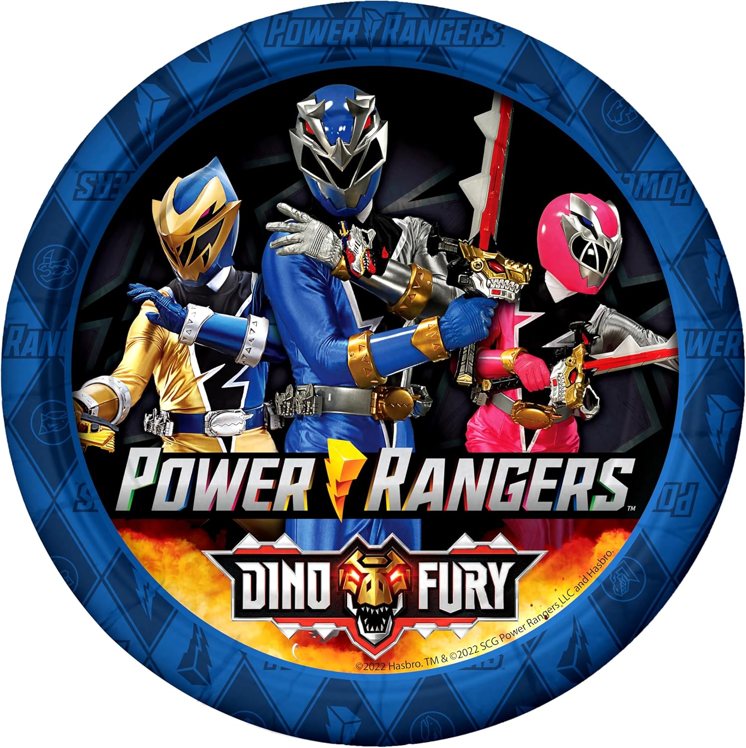 Treasures Gifted Power Rangers Plates 24ct 7in Power