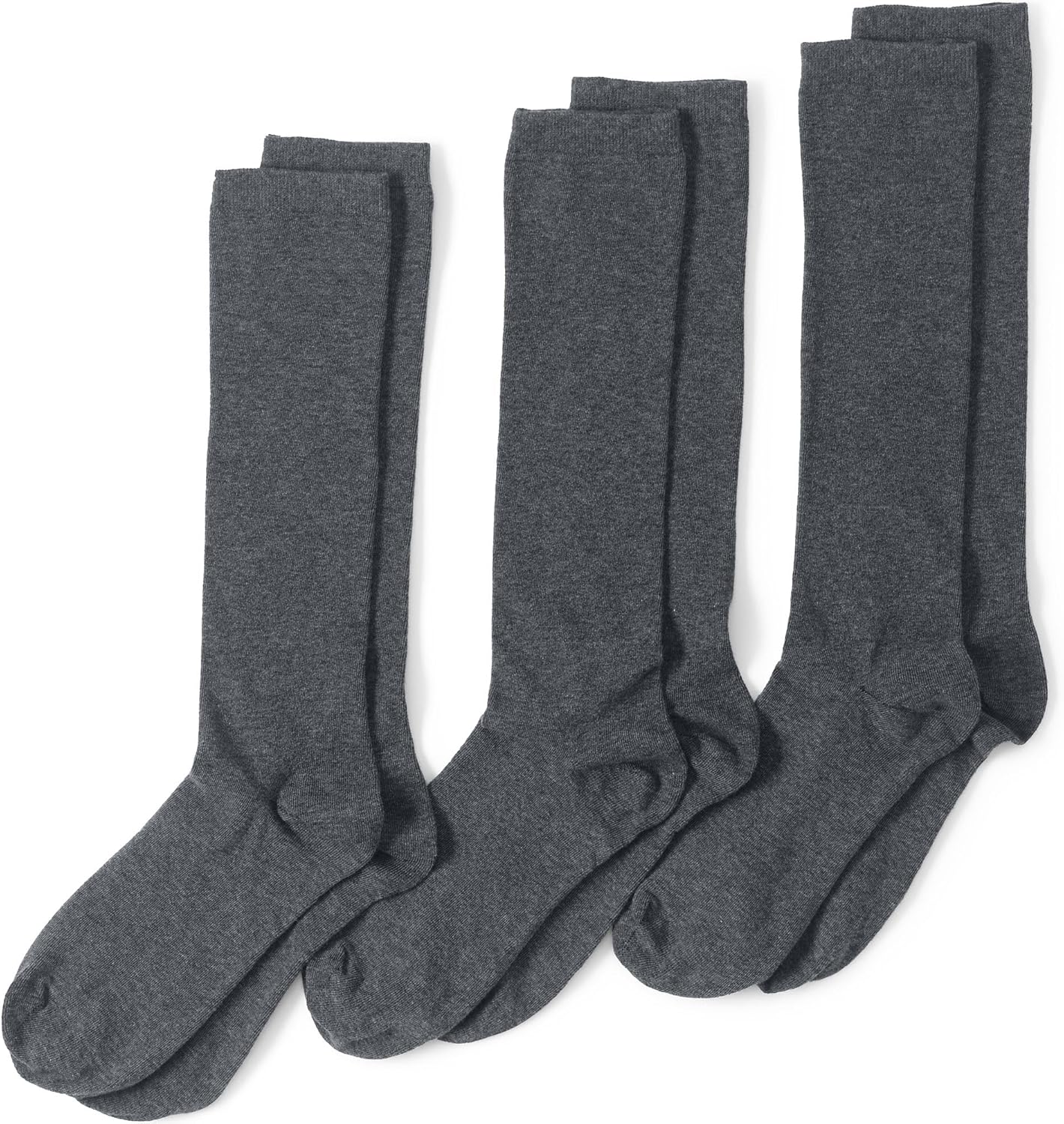 Lands' End Women's 3-Pack Everyday Basic Trouser Socks