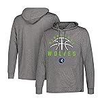 Ultra Game Men\'s NBA Official Super Soft Lightweight Hoodie Sweatshirt, Minnesota Timberwolves, Heather Charcoal , Small