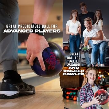 KR Strikeforce Rise リアクティブパフォーマンス ドリルなしボーリングボール - 10~16ポンドから選択可能 初心者向け USBC承認