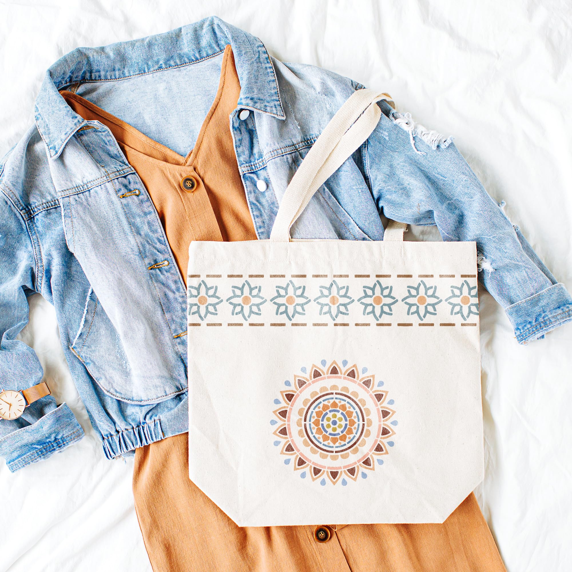 Stencil Plastica Riutilizzabile A3/A4/A5 - Per Decorazione Damasco Fai Da Te