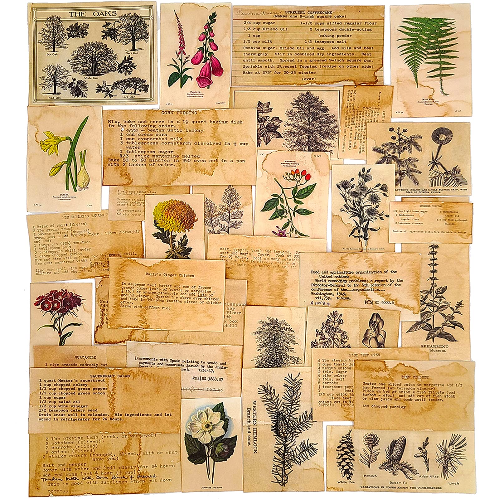 Vintage Junk Journal Paper Kit For Scrapbooking Vilikya Vintage Junk ...