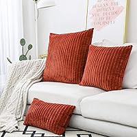 Vista 125 de UGASA - Juego de 2 fundas de almohada de terciopelo a rayas, funda decorativa para cojín con cremallera oculta para el hogar, sofá, dormitorio