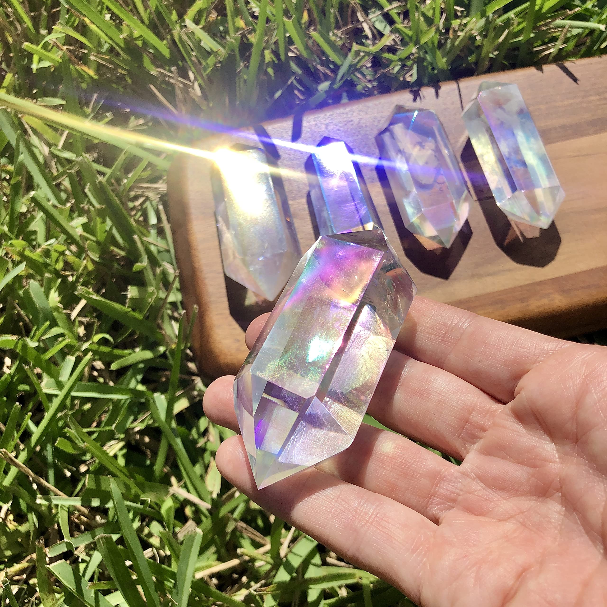 Amazon.com: Angel Aura Quartz Double Terminated Crystal  display picture 1