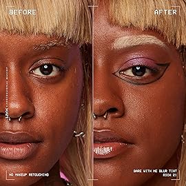 NYX PROFESSIONAL MAKEUP Bare With Me Blur Skin Tint Foundation Make Up with Matcha, Glycerin & Niacinamide - Rich