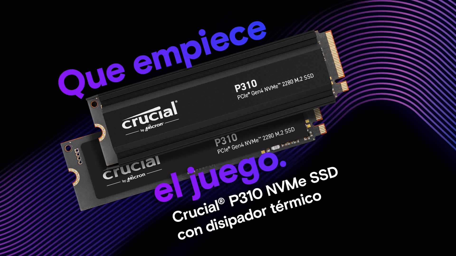 Crucial P310 1TB Gen4 SSD 新品級 Crucial P310 SSD 1TB PCIe Gen4 NVMe M.2 2280, Disco Interno, hasta