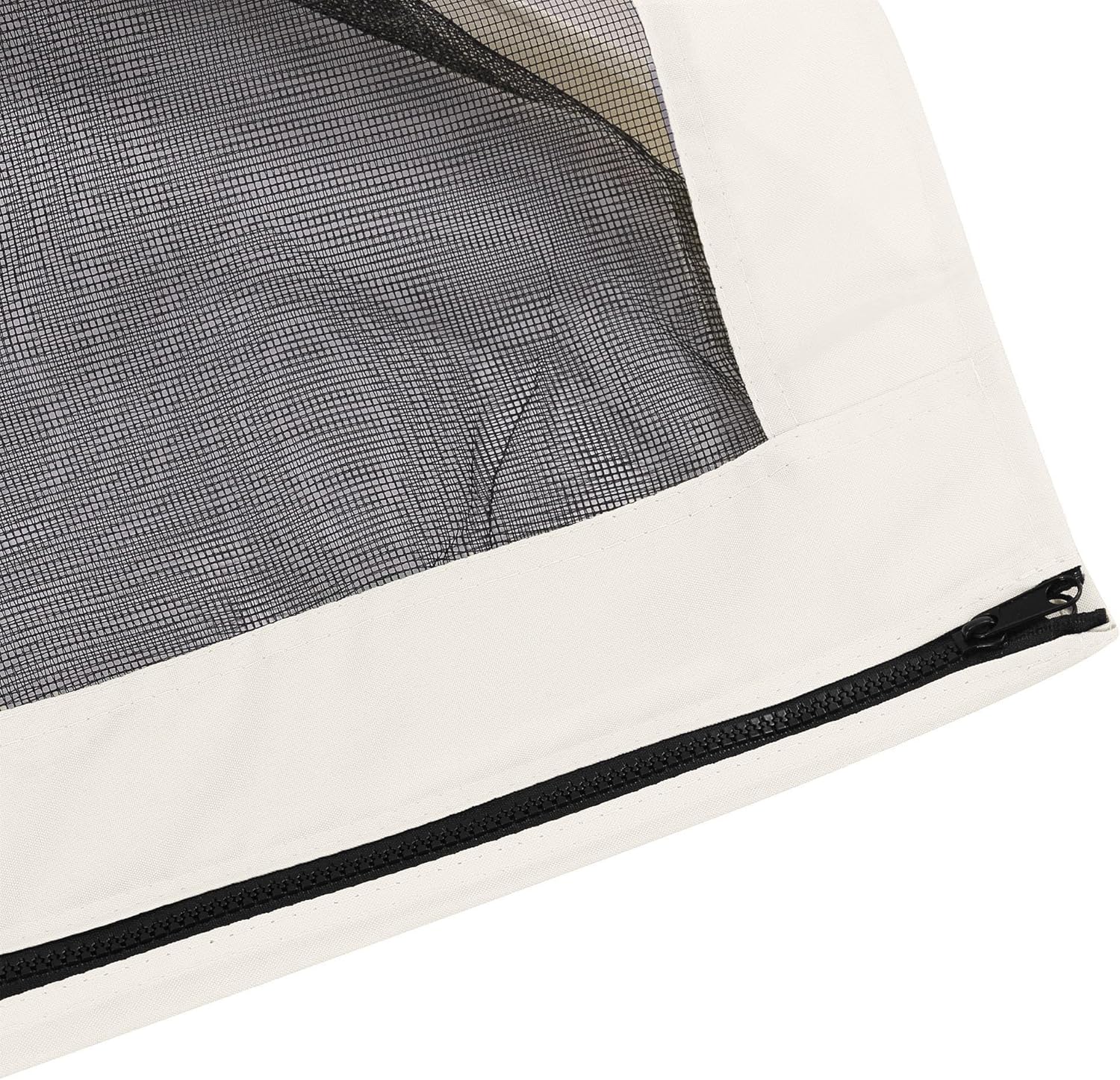 Outsunny 10' x 13' Universal Replacement Mesh Sidewall Netting for Patio Gazebos and Canopy Tents with Zippers, Sidewall Only, White