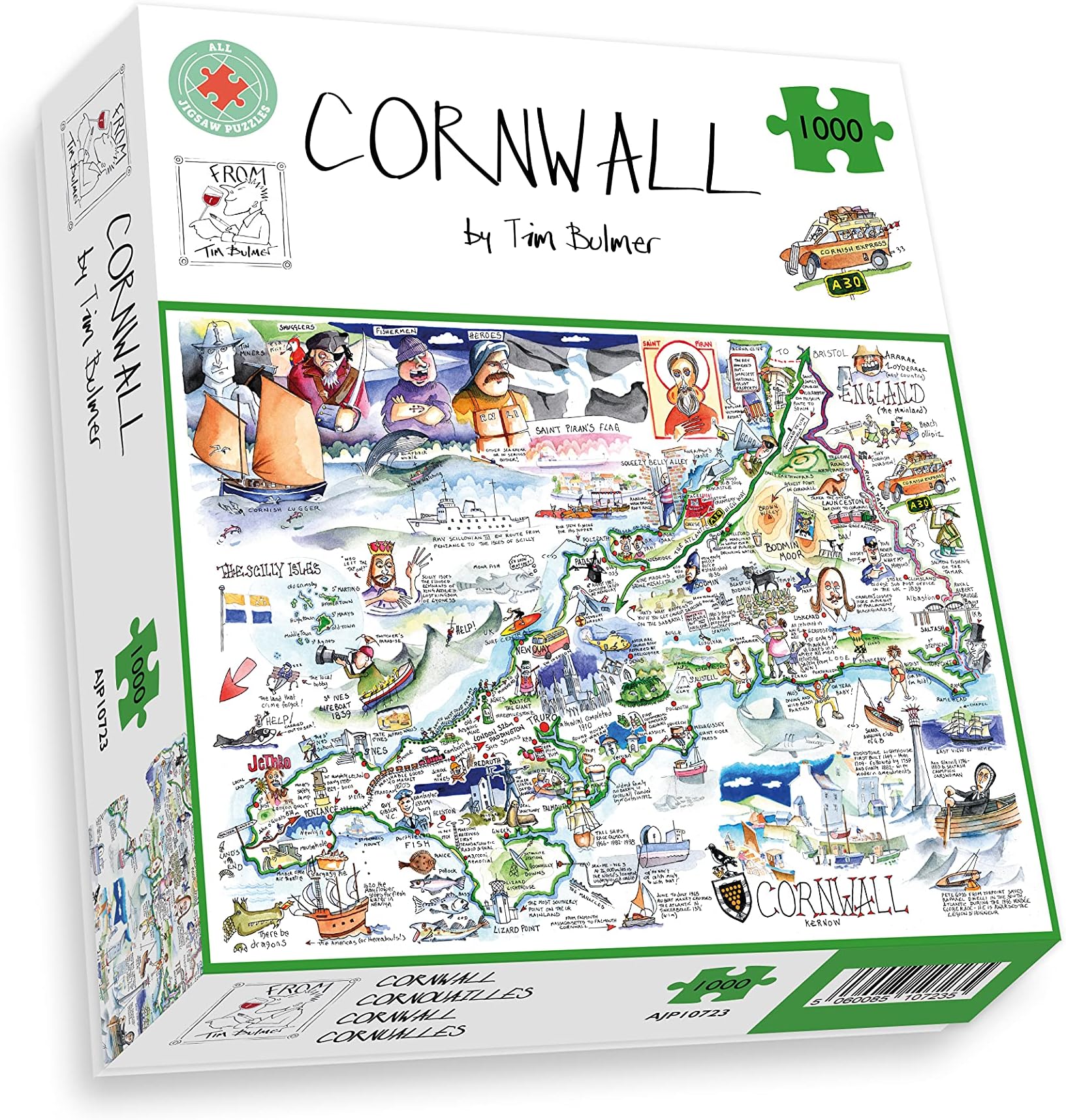 All Jigsaw PuzzlesMap of Cornwall 1000 Piece