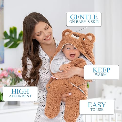 Miniatura 2 de Manta para envolver al bebé de 0 a 6 meses, linda felpa orgánica ultra suave para recién nacidos, artículos esenciales para bebés, niñas, niños,