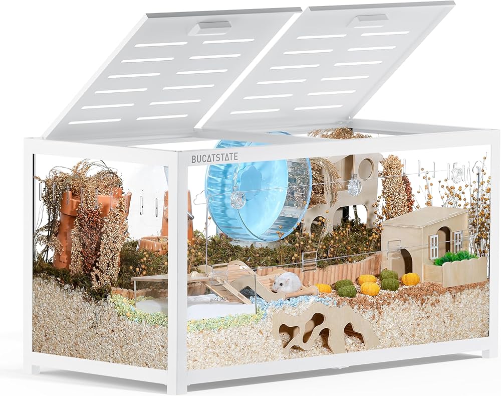 BUCATSTATE Hamster Cage 3.0: Metal Rat Cage Small Animal Cage BUCATSTATE Hamster Cage 3.0: Metal Rat Cage Small Animal Cage