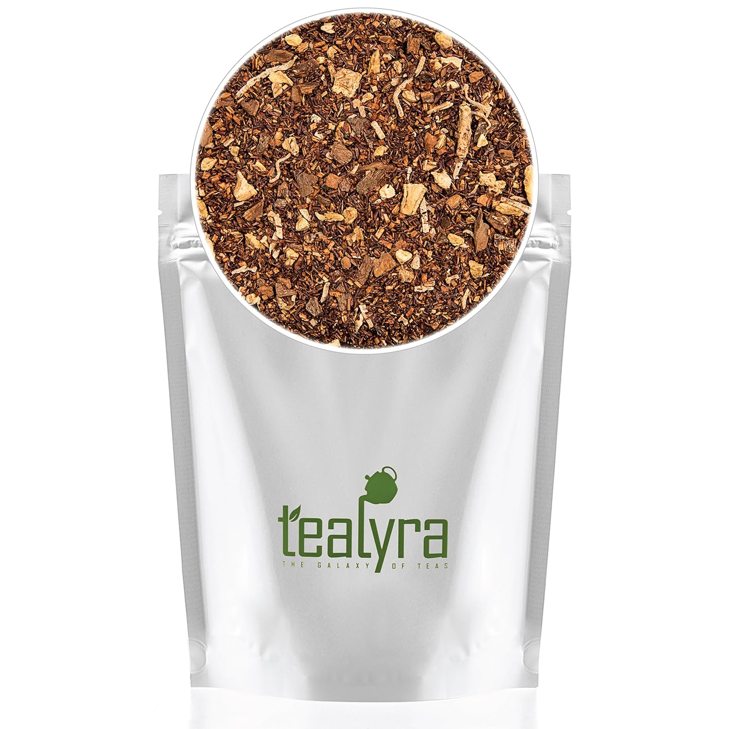 Tealyra - Rooibos Coconut Vanilla Chai - Ginger and Cinnamon with Red Bush Rooibos Herbal Loose Leaf Tea - Antioxidants Rich - Caffeine-Free - 220g (8-ounce)