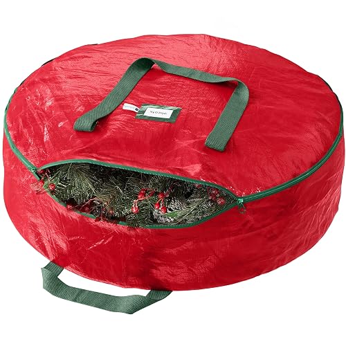 Heavy Duty Wreath Storage Bag 30 Inch, 1-Pack - Christmas