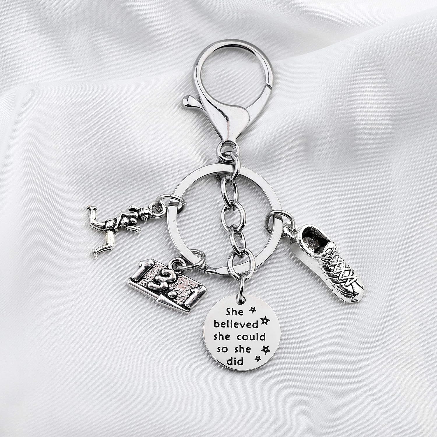 FUSTMW Runner Gifts Running Gift Runner Keychain Jewelry Running Gifts image 2