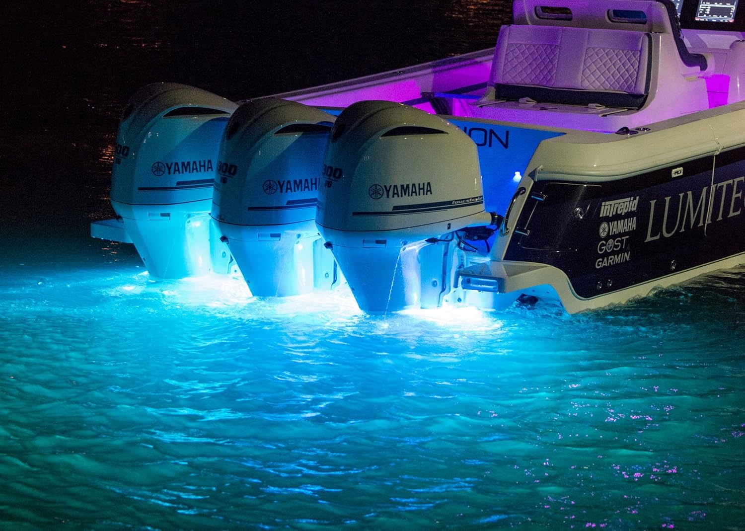 Lumitec 101436 SeaBlazeX Mini Spectrum LED Underwater Boat Light, Surface Mount, RGBW Full-Color Output : Sports & Outdoors