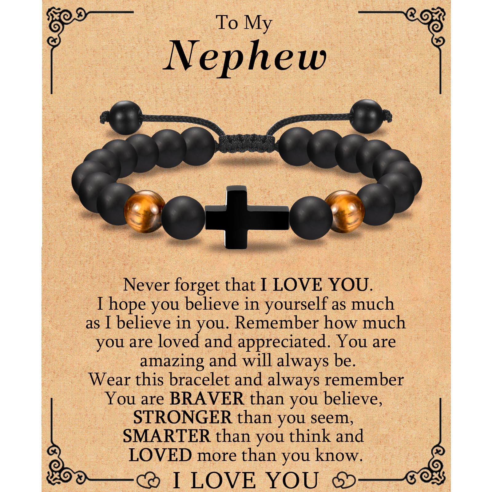 EFVISD Cross Bracelet Gifts for Boys Girls Christian Religious Gifts