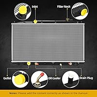 Vista 6 de DWVO Radiador compatible con Accord 2008-2012 Accord Crosstour 2010-2011 Crosstour 2012 2013 2014 2015 RDX 2013-2018 3.5L V6