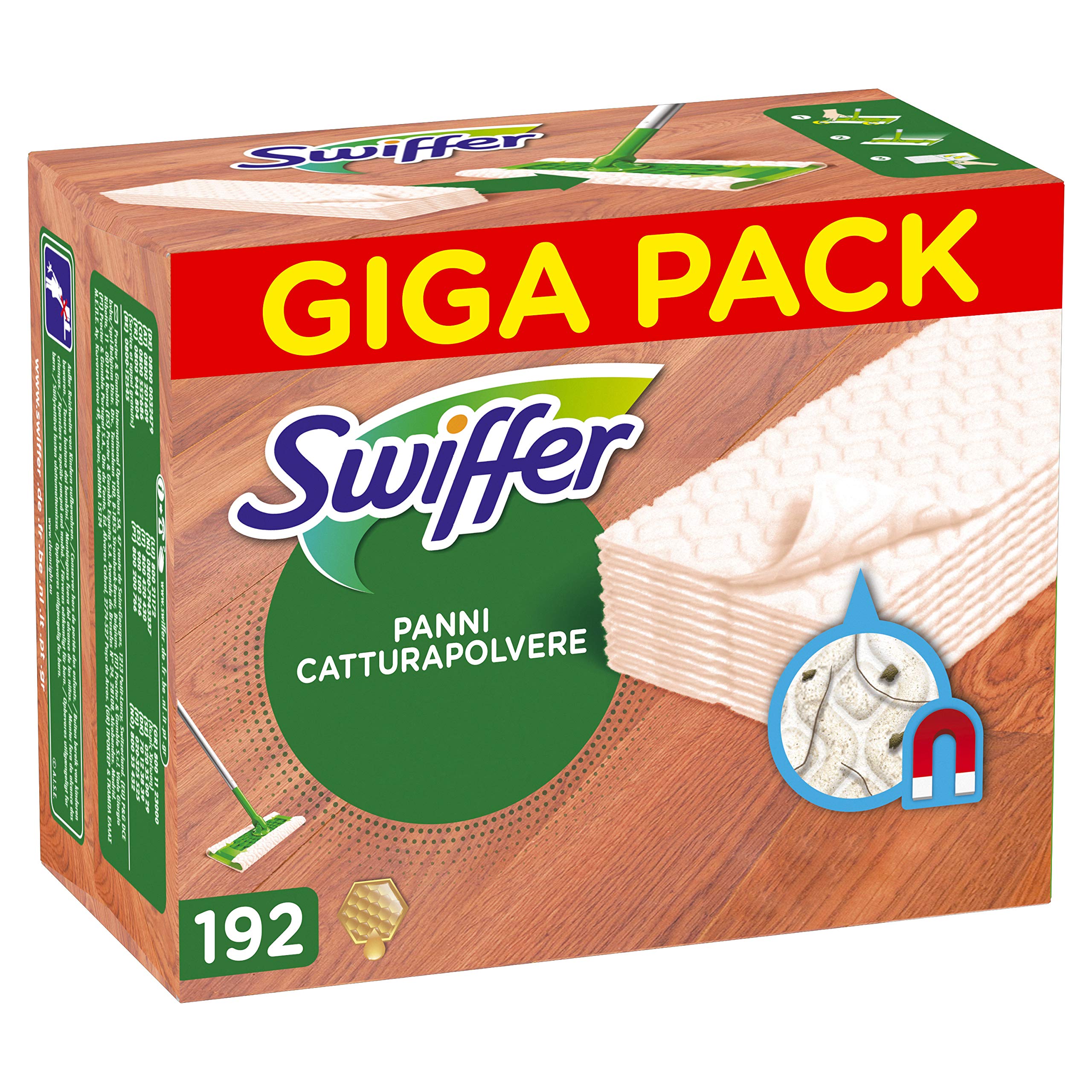 Swiffer - Cocina Seca de Microfibra de aspiradora Heim - 192 Piezas