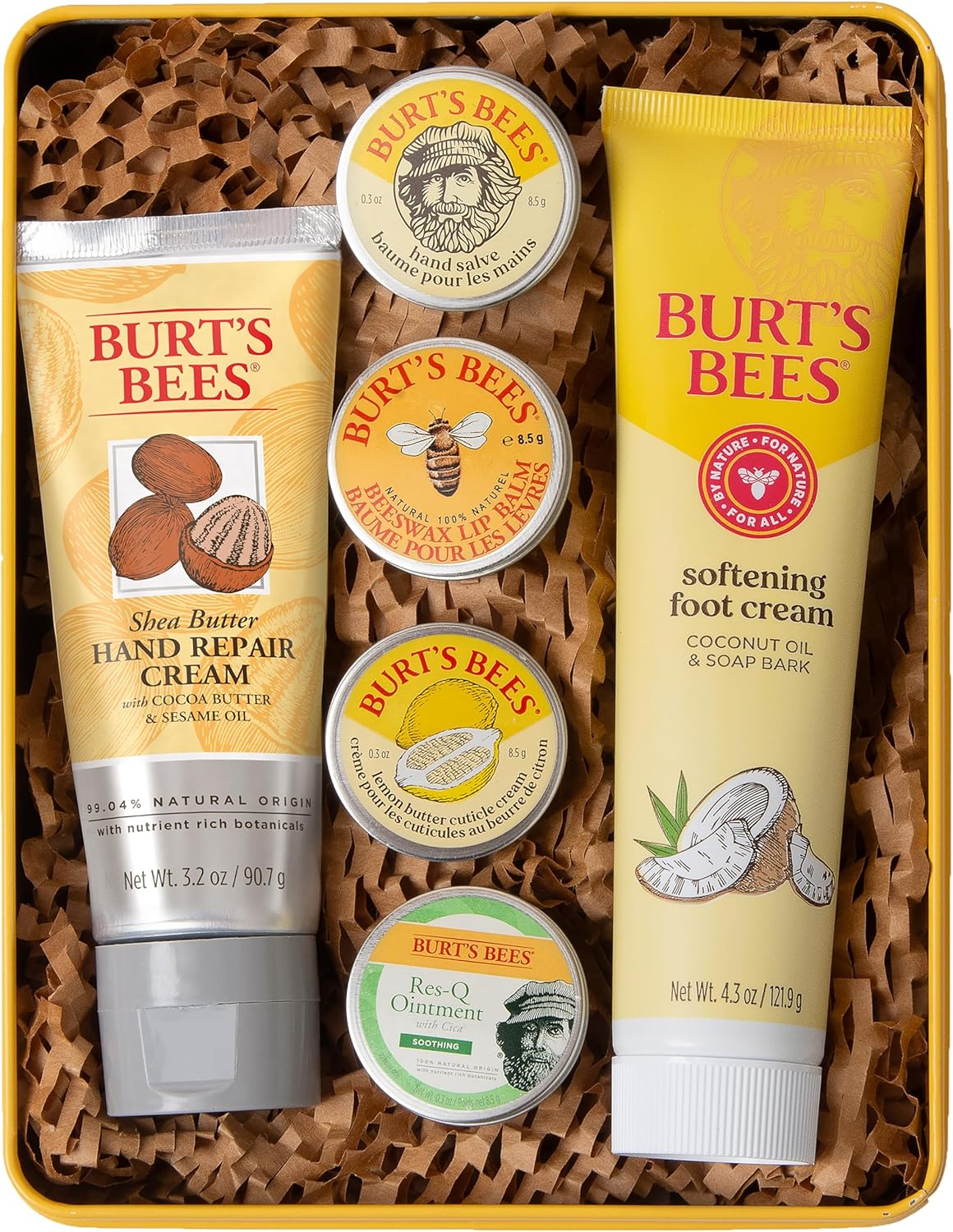 Burt's Bees classics gift set with 6 products in giftable tin