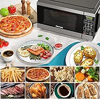 Vista 6 de Kenmore Horno microondas de mostrador, 6 menús preestablecidos automáticos, bloqueo para niños, funciones de descongelación y cocina rápida, 900