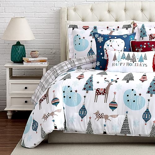 Miniatura 5 de Southshore Fine Living, Inc. Winter Wonderland - Juego de ropa de cama suave de 6 piezas con almohadas y fundas de almohada, tamaño matrimonialqueen