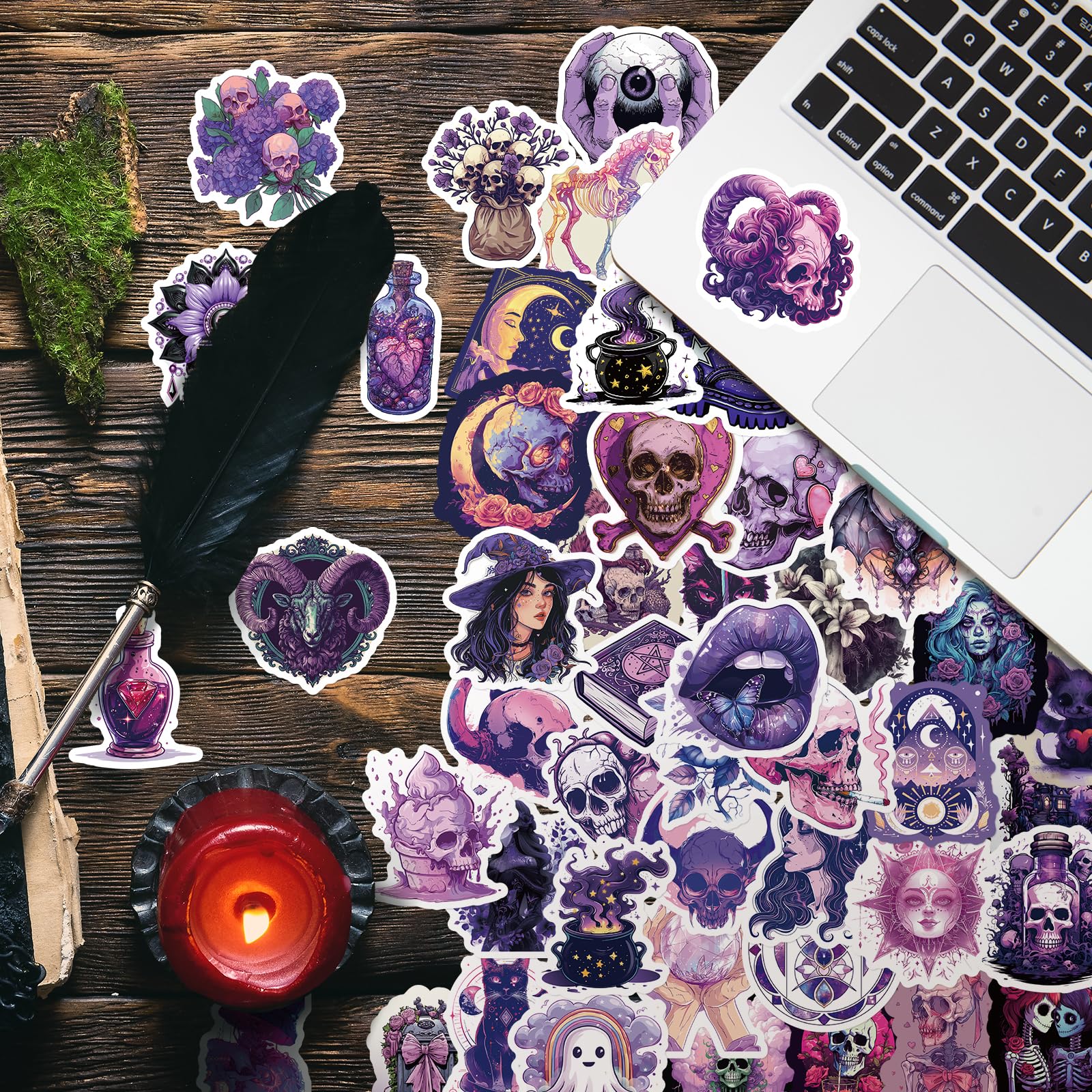 Amazon.com: LIFEBE 100pcs Gothic Stickers Pack for Adults, Teens