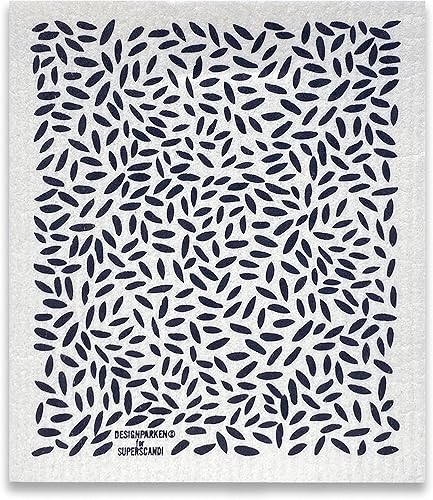 Miniatura 3 de SUPERSCANDI Paquete de 5 paños de cocina suecos para cocina, 100% biodegradables y compostables, reutilizables, lavables, seguros para alimentos y