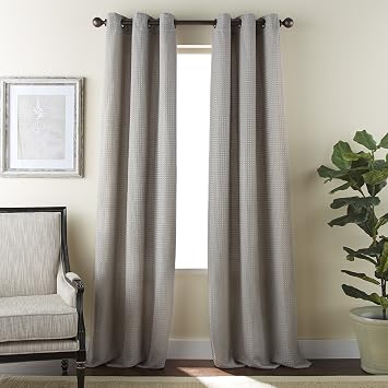 Nanshing Dean Grommet-top 84" Window Panel Pair - Taupe
