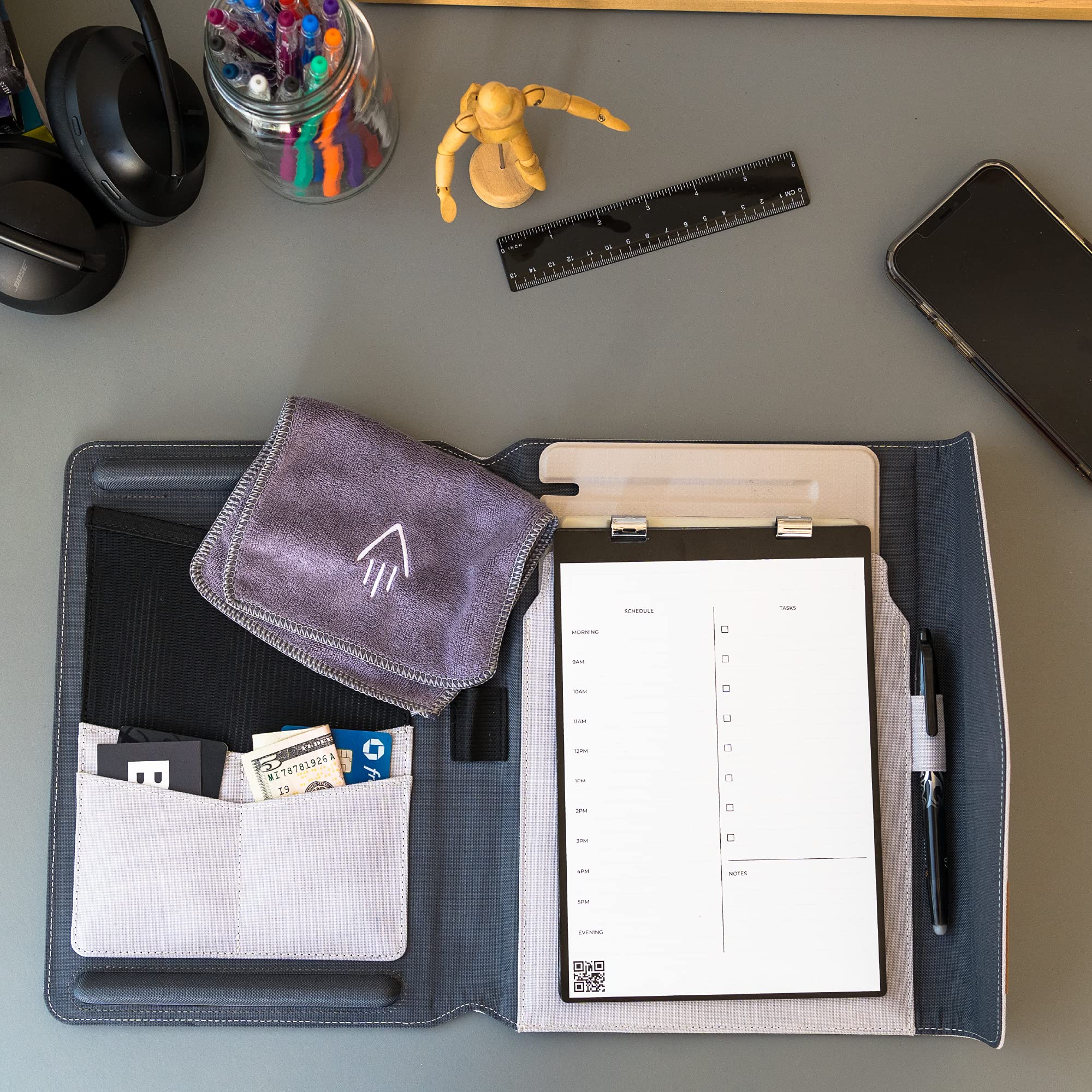 Rocketbook Orbit Executive Housse de Protection 100% Recyclable Gris