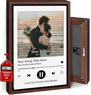 VICILO Custom Song Lyrics Poster Canvas Wall Art, First Dance Lyrics, Custom Gift for Husband Song Lyrics Print Art Wedding Vows Anniversary, Perfect Wedding, Personalized Print for Couples