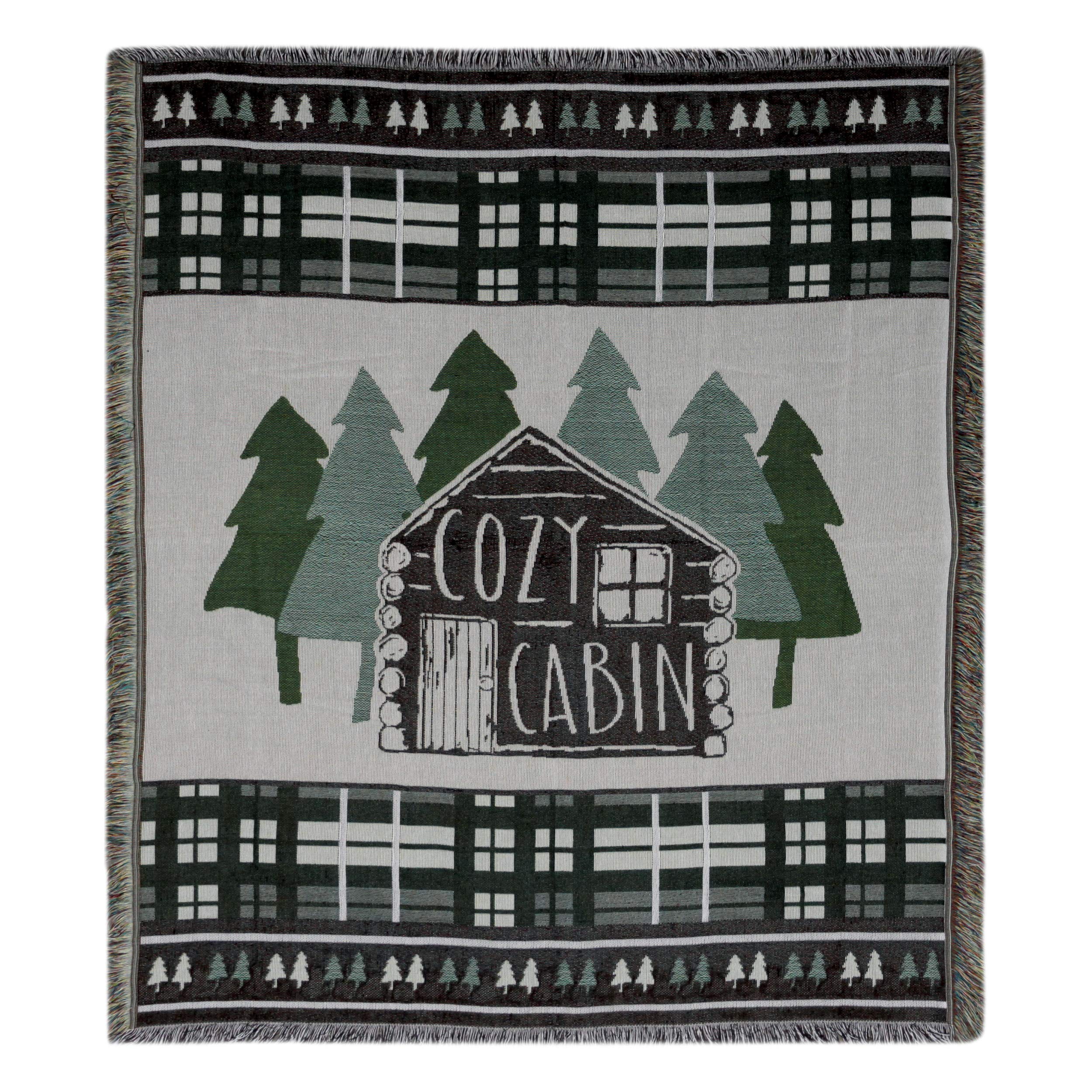 Rivers Edge Products 50 x 60 Tapestry Throw Blanket - Decorative Cozy Blanket Throw for Bed Sofa Couch
