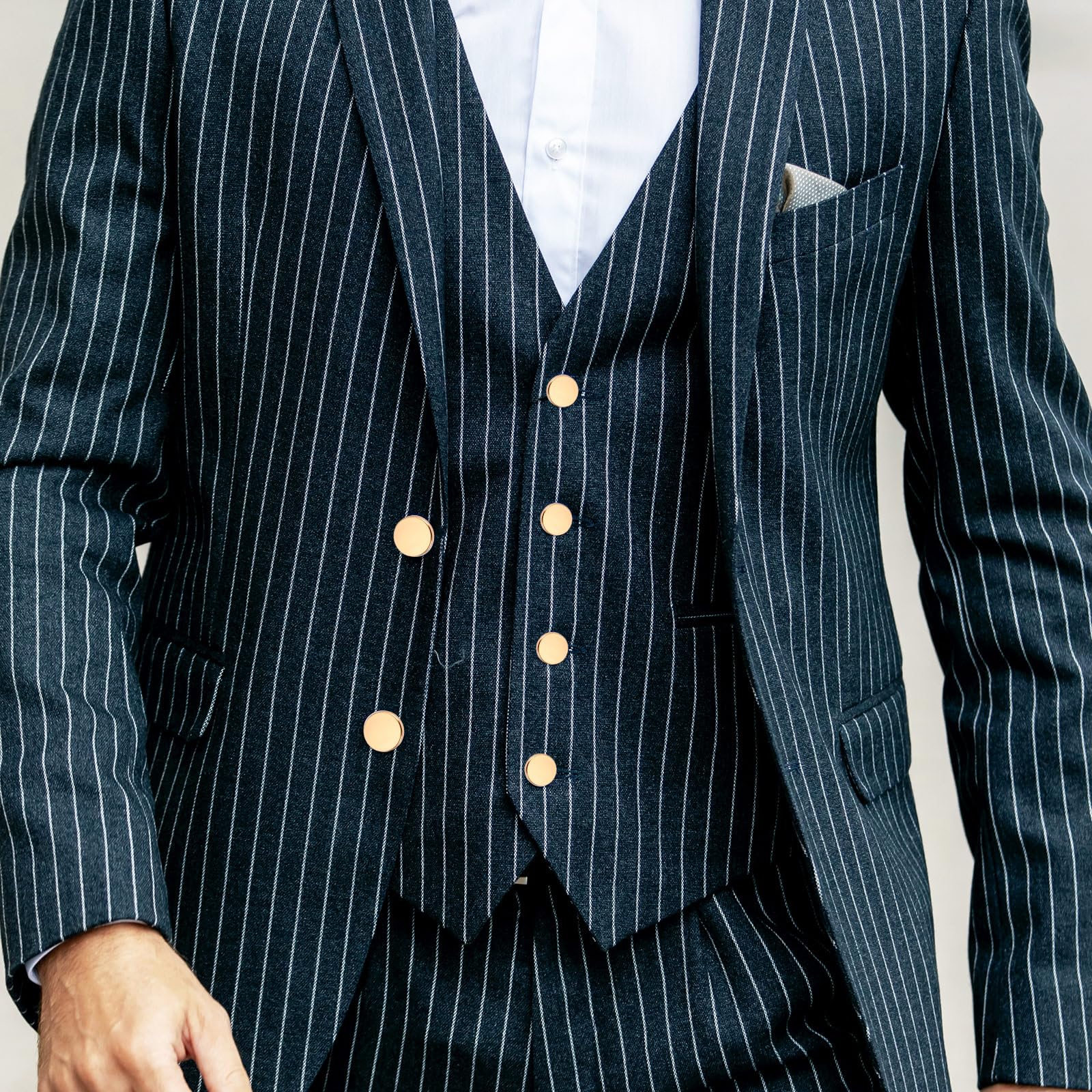 Lot De 36 Boutons Ronds Dorés En Métal - 3 Tailles (25, 15, 10mm) | Pour Couture, Veste, Manteau, Décoration