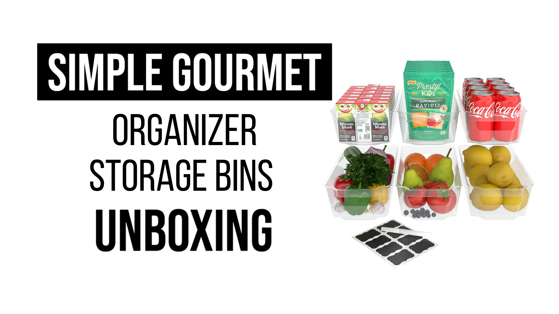 Simple Gourmet Storage Bin Unboxing