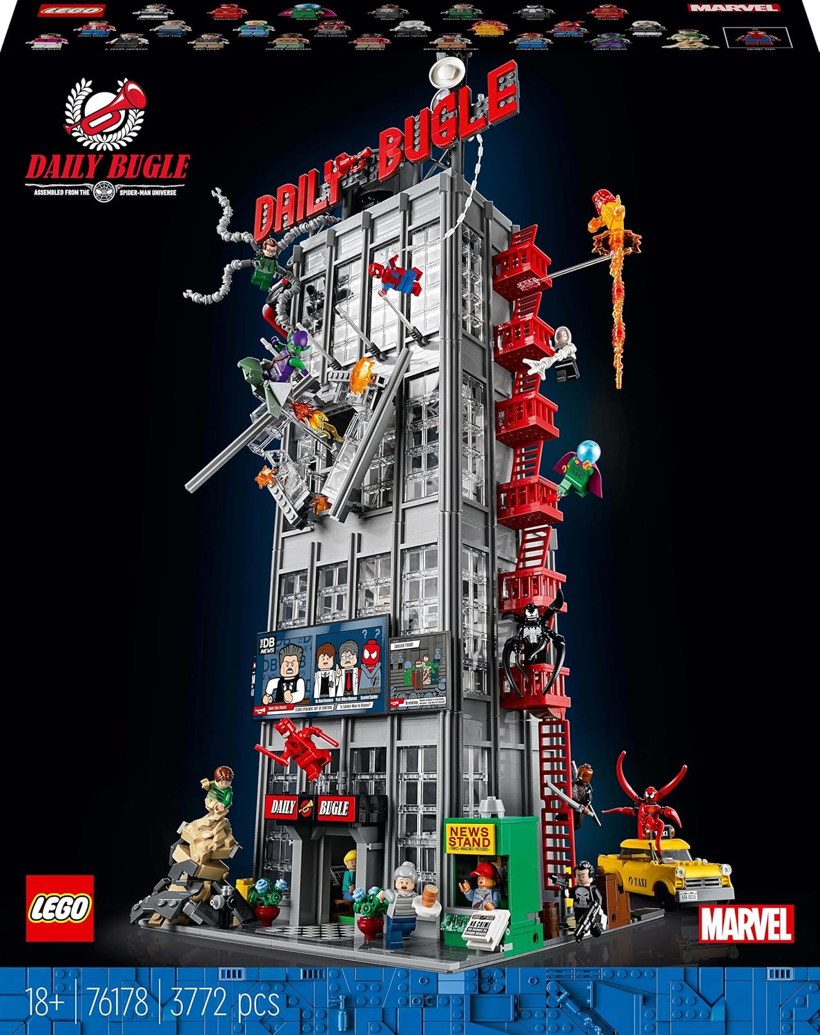 Lego Marvel Super Heroes Playset, from 16 Years - Daily Bugle 76178