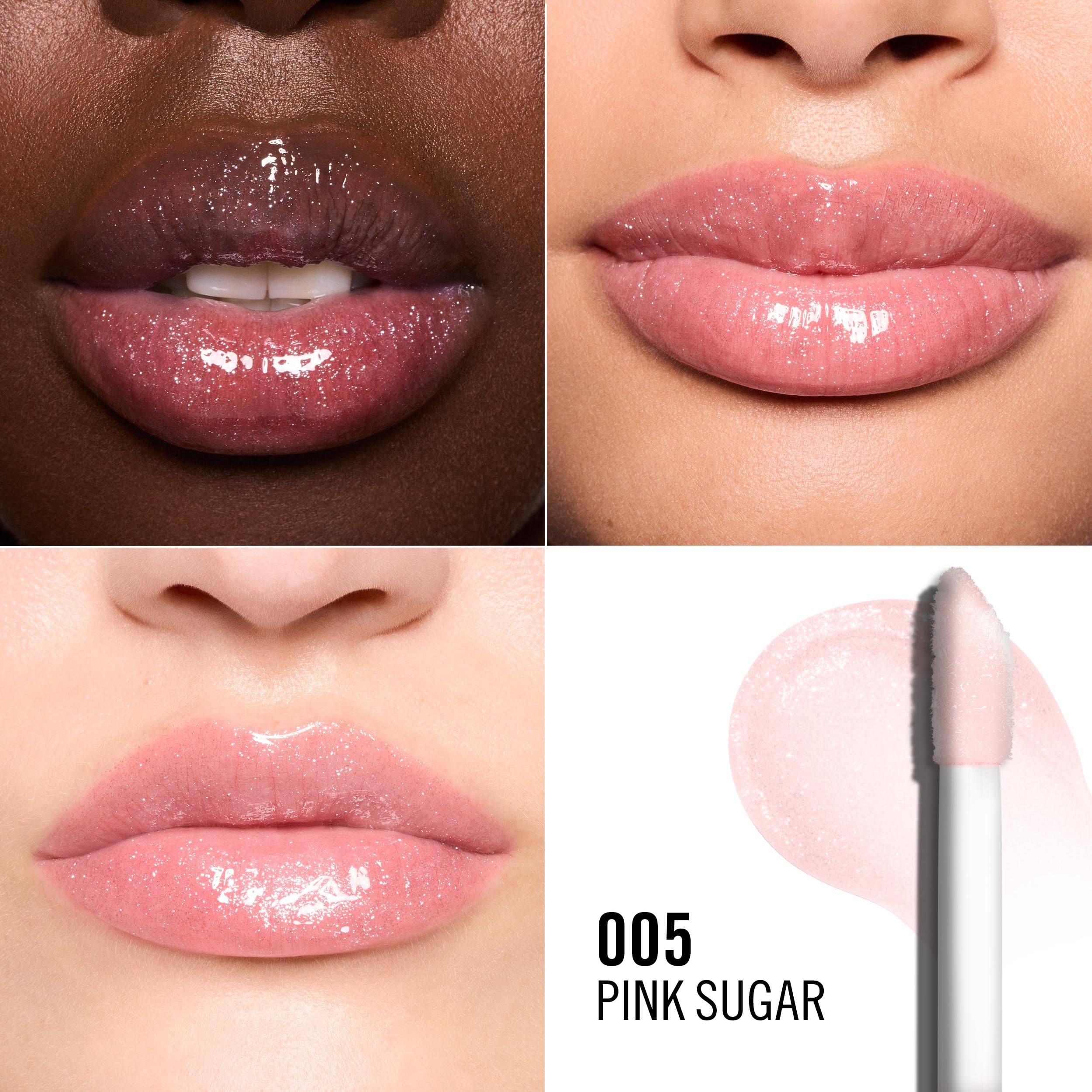 Rimmel Oh My Gloss! Lip Oil 005 Pink Sugar, Juicy Shine, Hydrates & Naturally Plumps, Moisture Boost, Vitamin E - Image 2