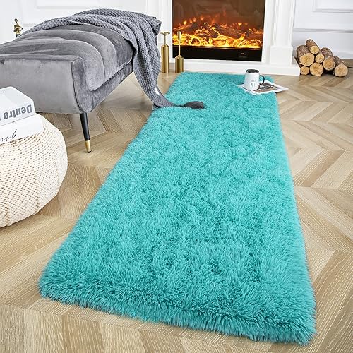 Miniatura 26 de Ompaa Alfombra Esponjosa, Alfombras de Área Súper Suaves y Peludas para Dormitorio y Sala de Estar - 6' x 9' Alfombra Grande de Felpa Peluda Shag