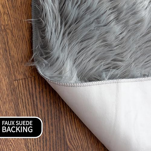 Miniatura 6 de Super Area Rugs - Alfombra de piel de oveja suave y esponjosa