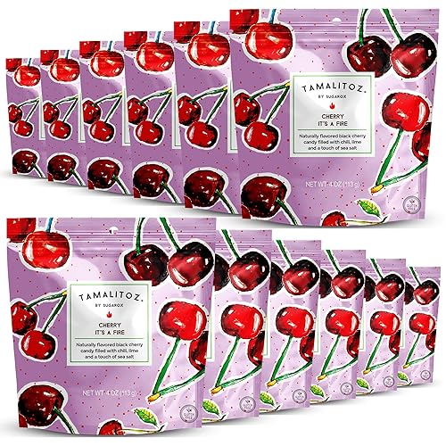 Vista 204 de Tamalitoz de Sugarox - Paquete de 8 caramelos duros hechos a mano con mango dulce y picante hecho a mano con chile en polvo, lima y sal marina.