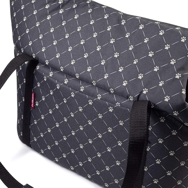 Foto 4 de 7 de Bolsa para perros - Negro/Patrón: Pezuñas, M hasta 10 kg