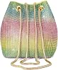 Ayliss Womens Full Rhinestones Bucket Bag MiniSmall Crossbody Shoulder Evening Shinny Bling Clutch Purse Bucket Handbag