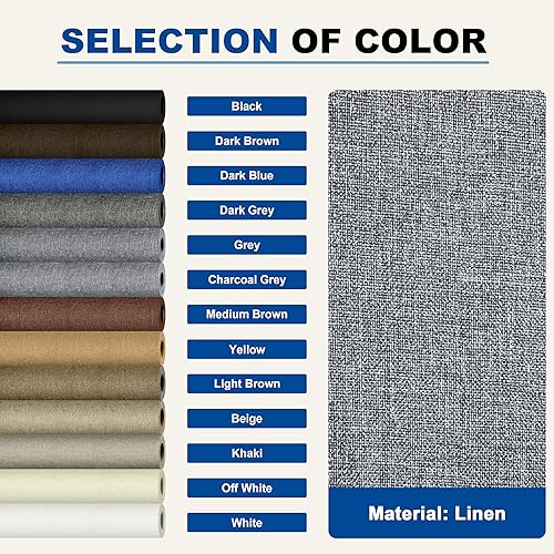 Vista 209 de Parches de reparación de lino grueso, parches de tela de lino autoadhesivos, 8 x 11 pulgadas, 2 unidades, multicolor, se pueden utilizar