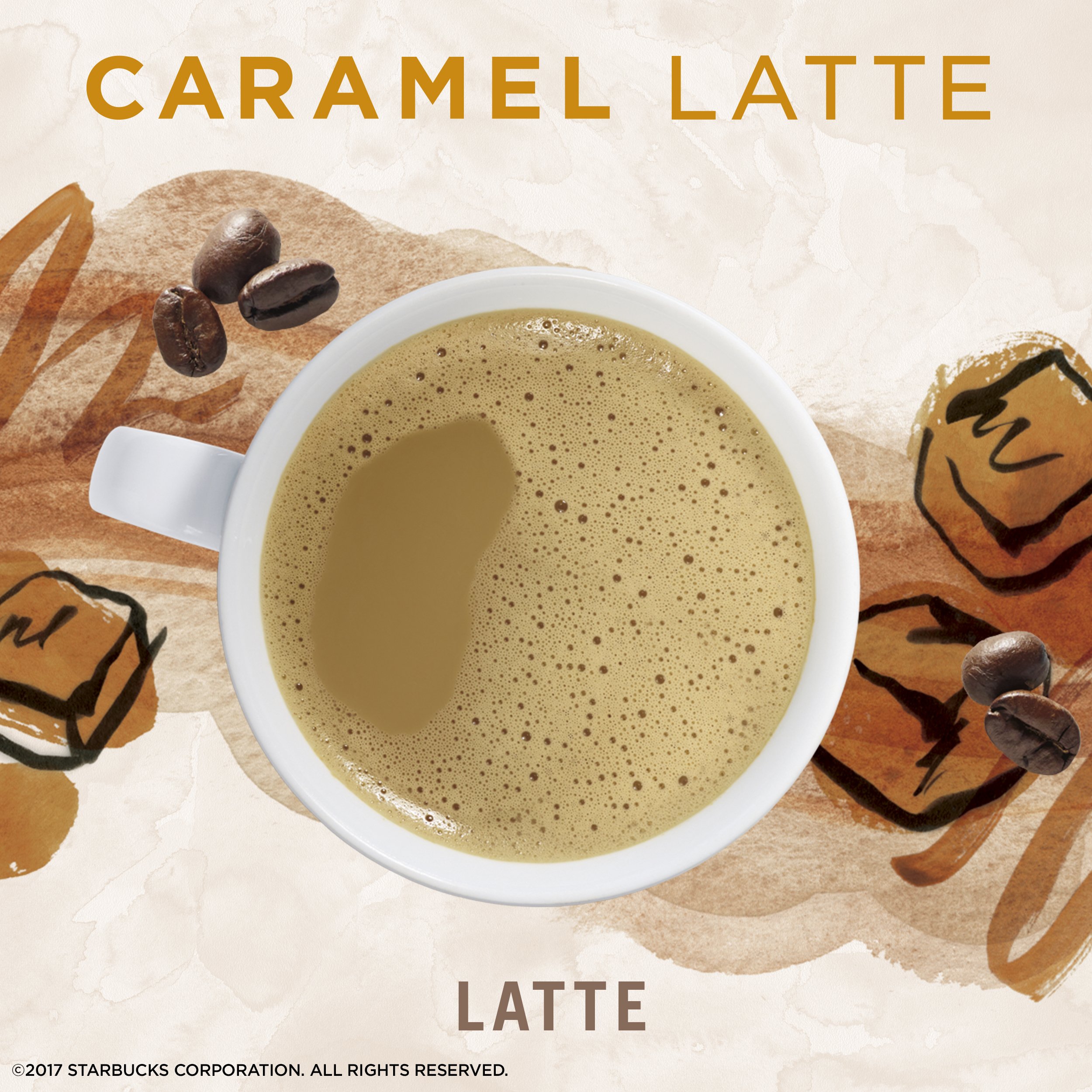 Buy Starbucks VIA Instant Coffee Flavored Packets — Caramel Latte — 100