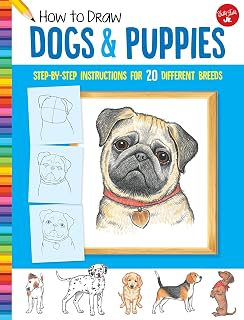 How to Draw Dogs & Puppies: Step-by-step instructions for 20 different breeds (Learn to Draw)