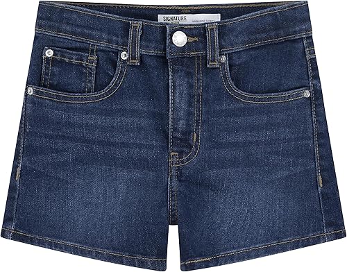 Levi Strauss Signature Gold Pantalón corto con corte de tiro alto para niña