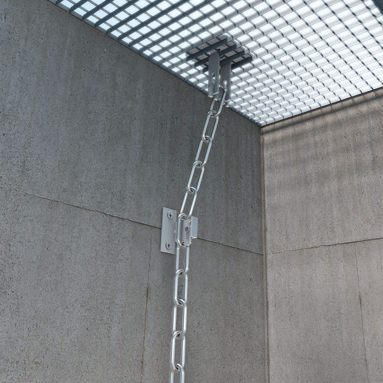 ECI® Gitterrost-Sicherung Einbruch-Schutz Zusatz-Sicherung für Licht-Schacht Keller-Schacht 2 Paar